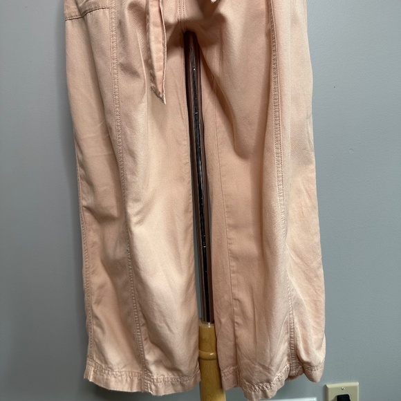 Madewell Top Stitched Coverall Belt Jumpsuit Peach/Pink Womens Size 2 - Picture 5 of 13